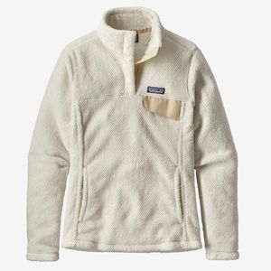 Patagonia White Re-Tool Snap-T Fleece Pullover